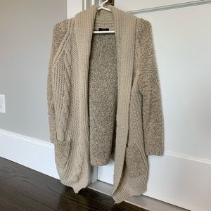 Tan Knit Cardigan